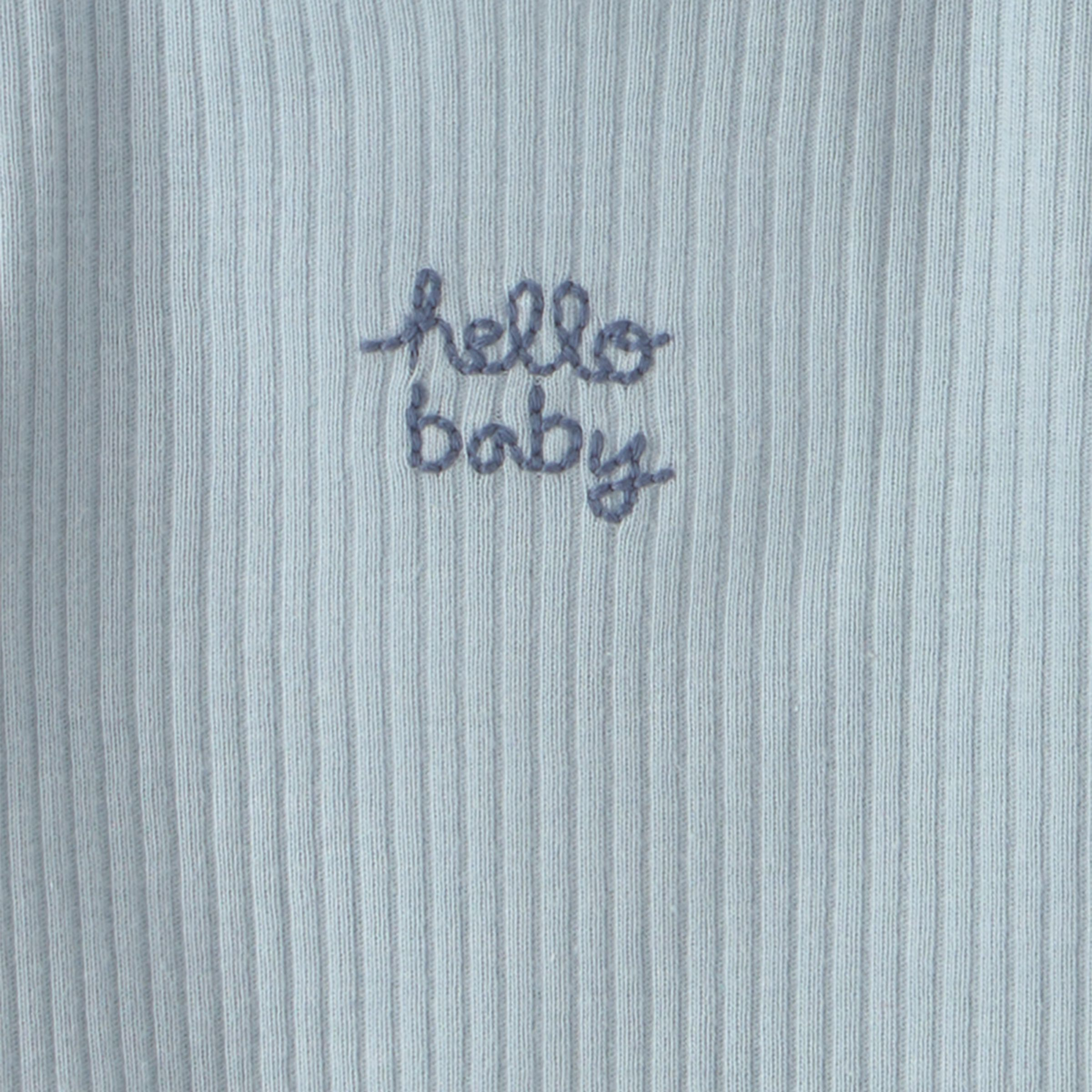 Carter's Short-Sleeve Bodysuits (5 Pack) - Blue/Cream Whale, 0-3 M.