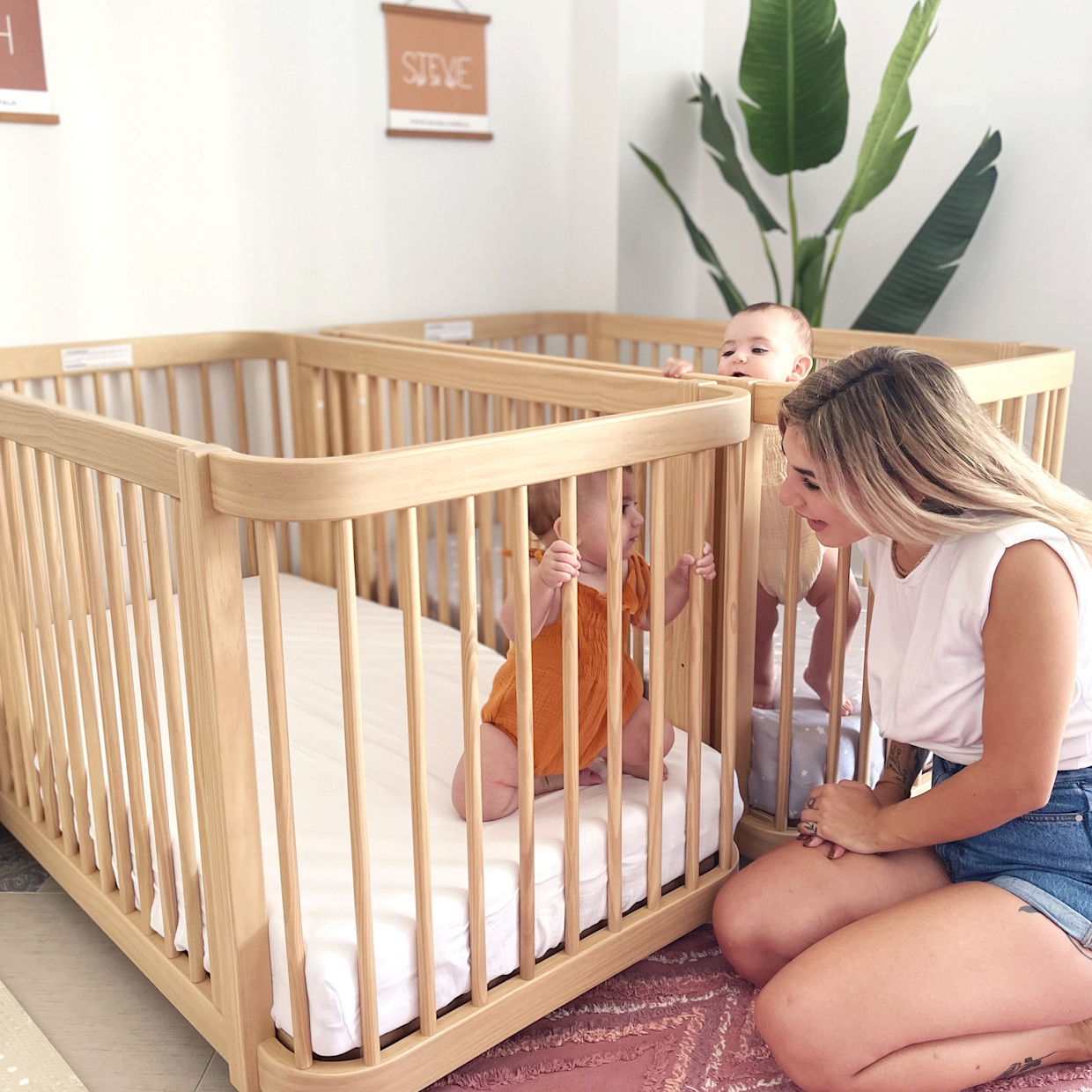 Newton Baby 2-Pack Organic Cotton Breathable Mini Crib Sheets - Solid White 2 Pack.