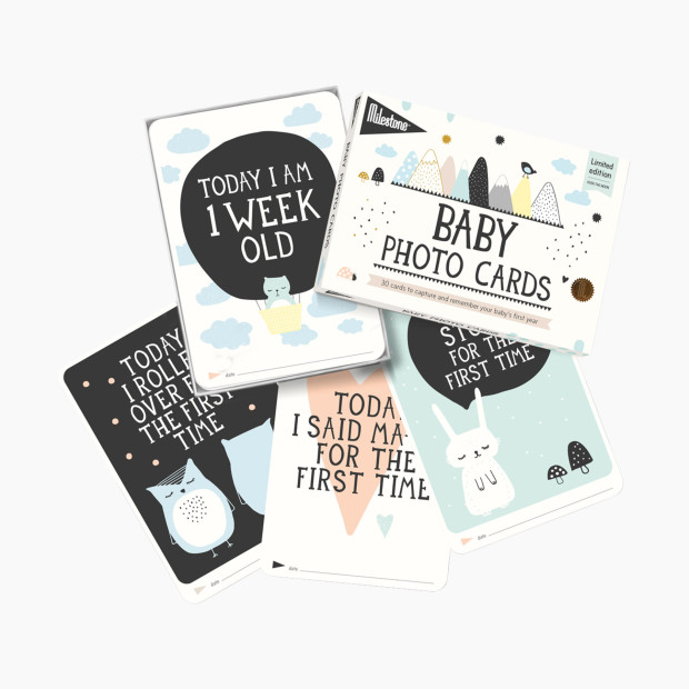 Milestone Baby's First Year Over the Moon Photo Cards.