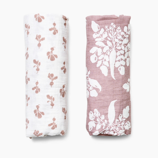 Lewis Swaddle Gift Set - Inverse Parsnip + Mini Radish Mauve.