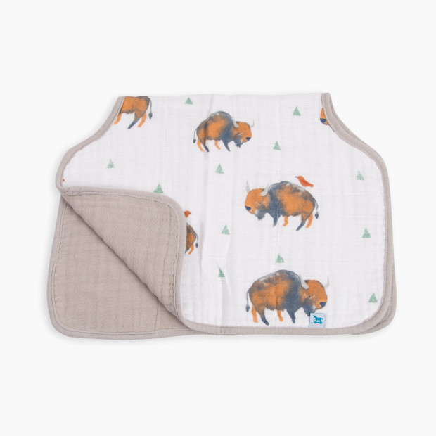 Little Unicorn Cotton Muslin Burp Cloth - Bison.