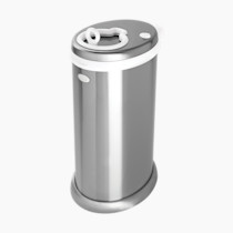 Ubbi Steel Diaper Pail, Odor Locking, No Special Bag Required, Award-Winning, Registry Must-Have, Chrome