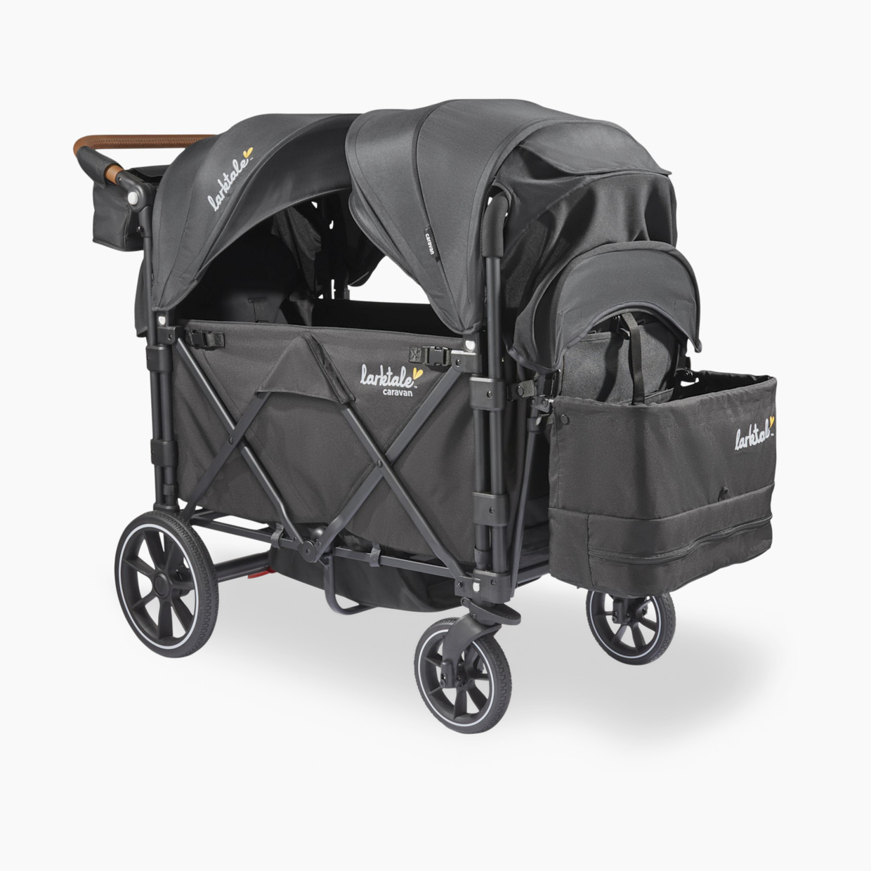 Larktale Caravan V3 Stroller Wagon - Byron Black.
