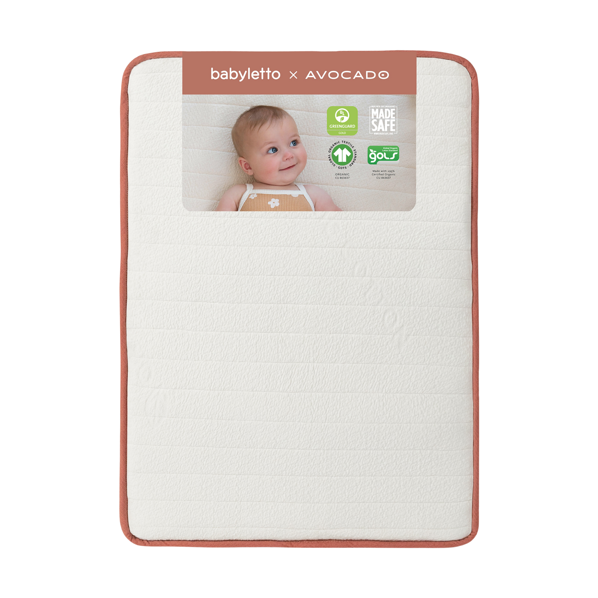 babyletto babyletto x Avocado Mini Crib Size Organic Mattress.