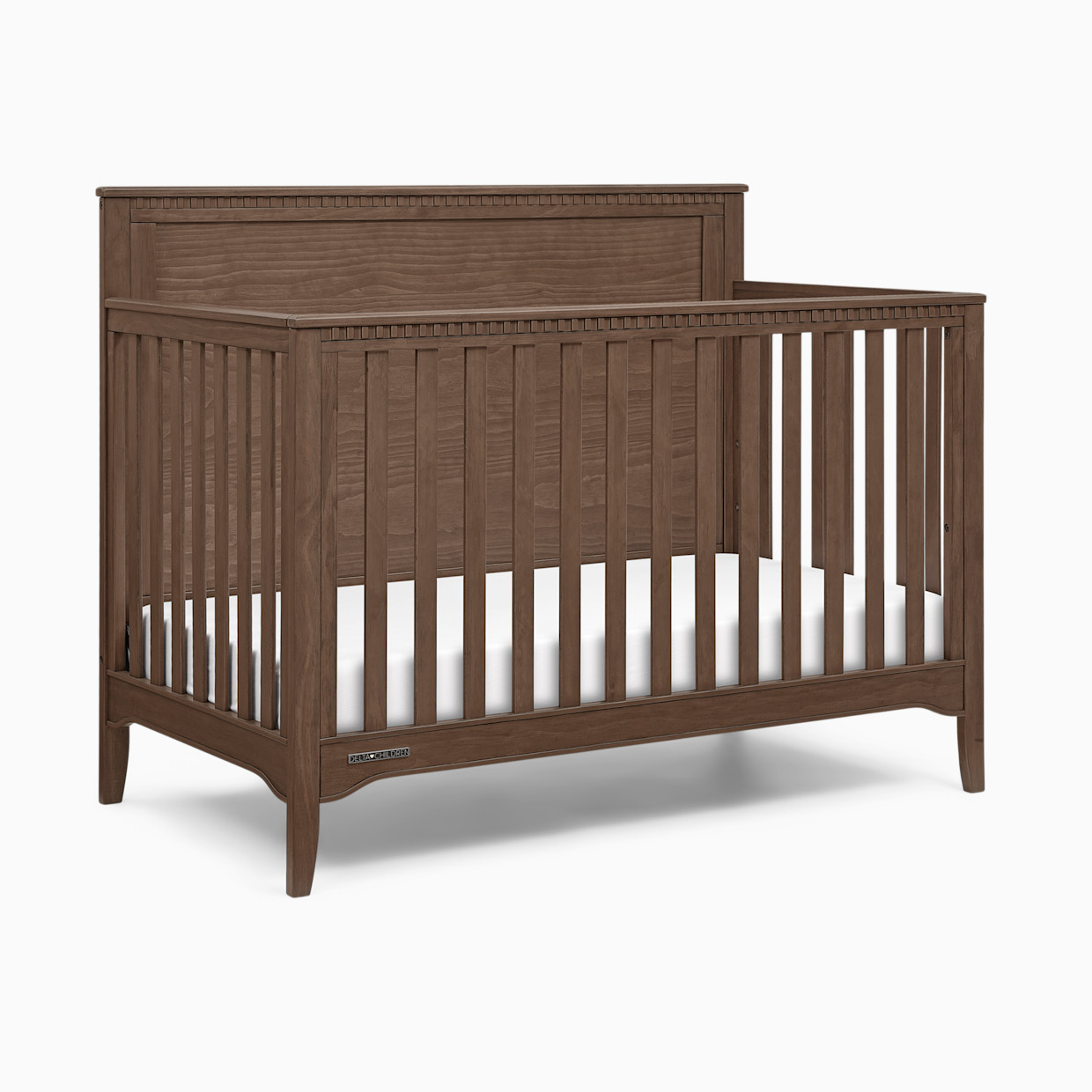 Delta Children Kendall 6-in-1 Convertible Crib - Teak Brown.