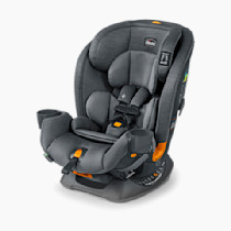 Chicco OneFit ClearTex All-in-One Car Seat, Slim Design, Rear-Facing Seat for Infants 5-40 lbs., Forward-Facing 25-65 lbs., Booster 40-100 lbs., Convertible Car Seat | Slate/Grey