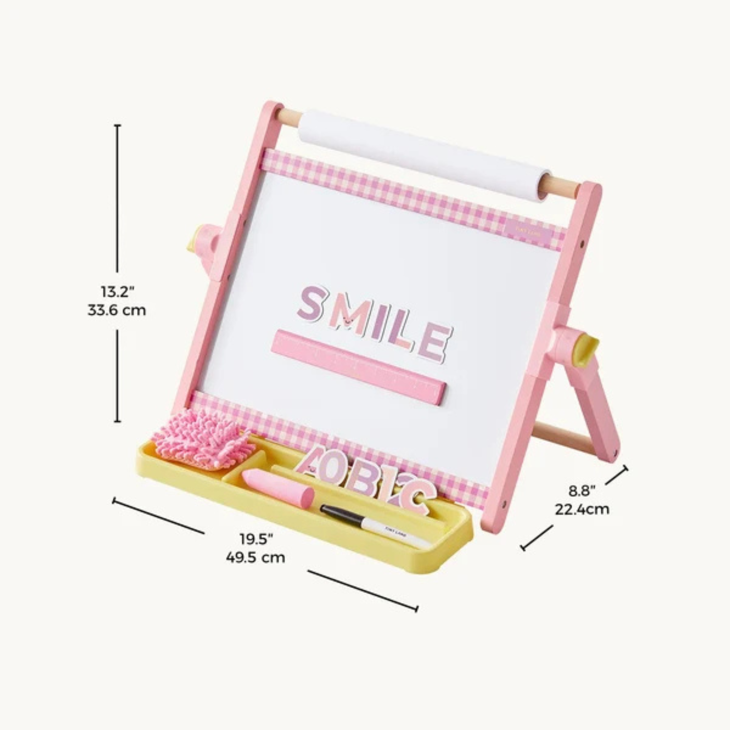 Tiny Land Double-Sided Magnetic Tabletop Easel - Pink.