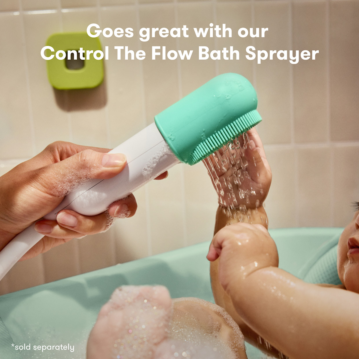Frida Baby 2-in-1 Collapsible Bath Tub - Sage.