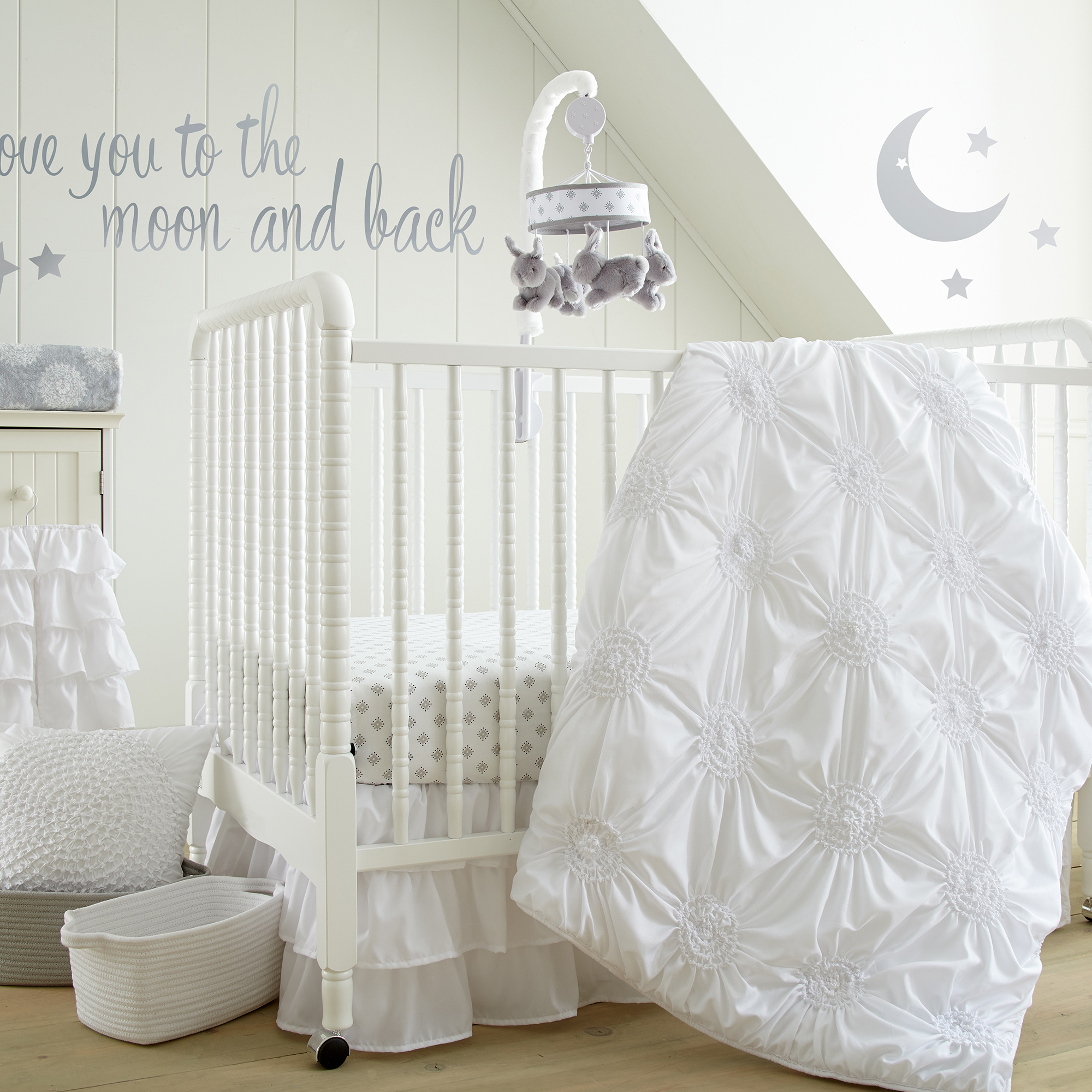 Levtex Baby 5-Piece Nursery Crib Bedding Set - Willow White | Babylist Shop