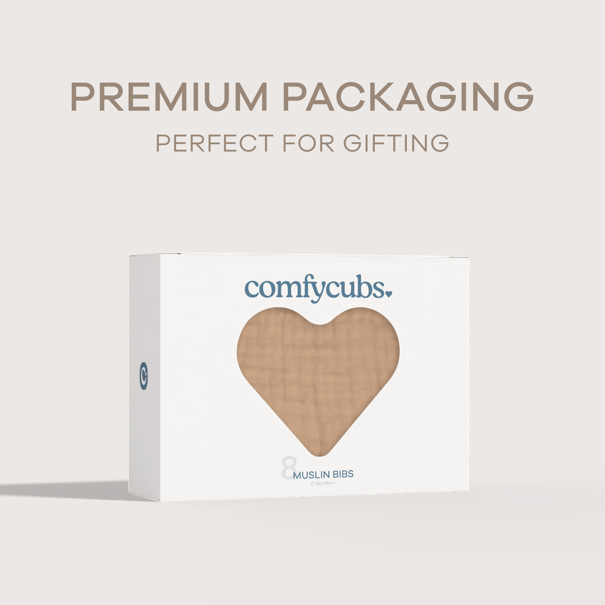 Comfy Cubs Muslin Bibs with Adjustable Snaps (8 Pack) - Cedar, 8.