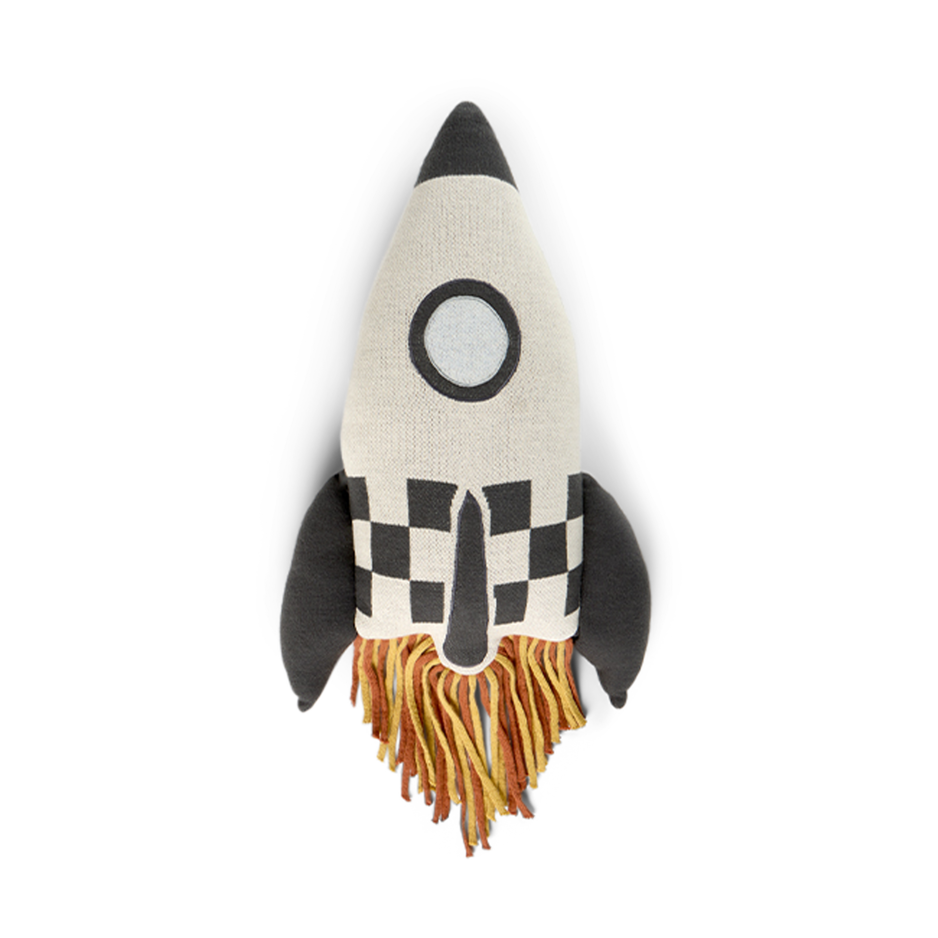 Lorena Canals Rocket Knitted Cushion.