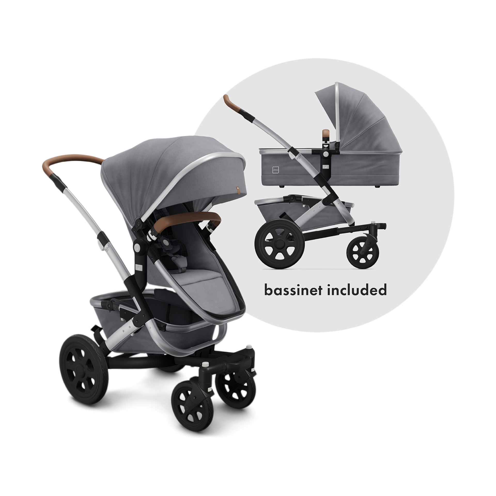 Joolz Geo2 Mono Complete Stroller Set Gorgeous Grey Babylist Shop