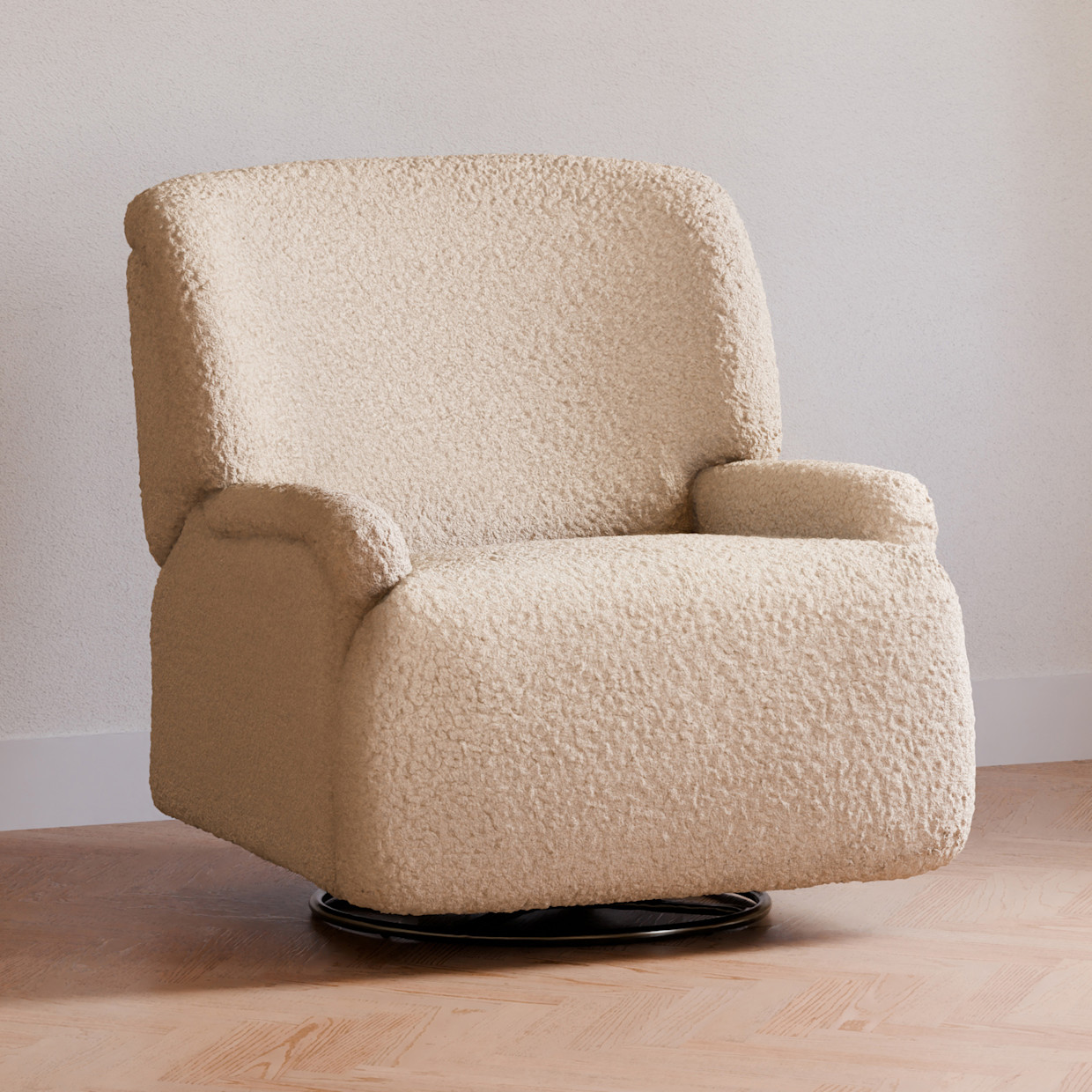 Namesake Winslow Extra Wide Recliner and Swivel Glider - Chai Shearling.