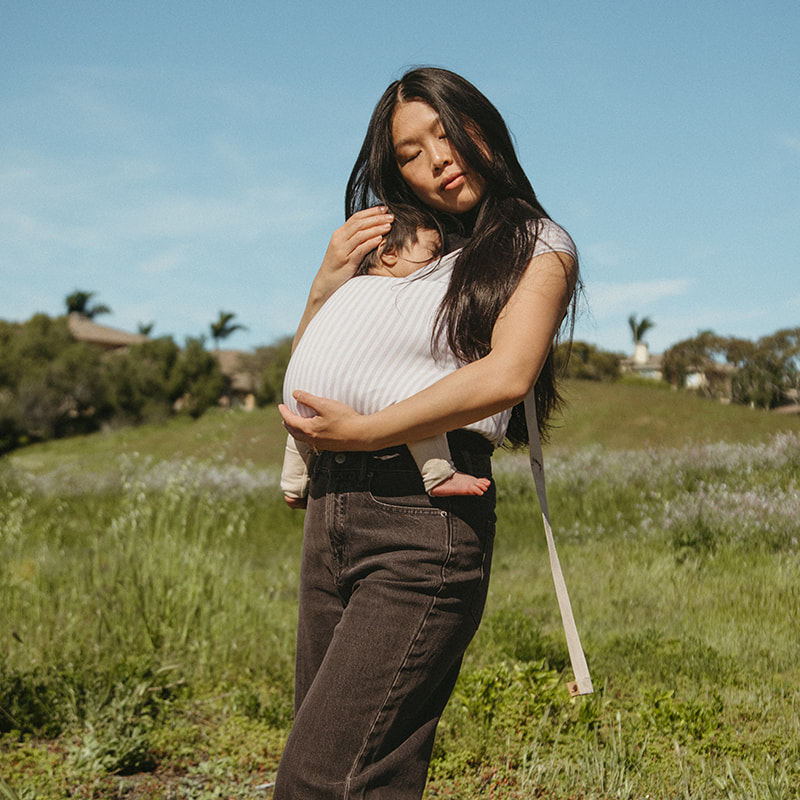 WildBird Newborn Aerial Buckle Wrap Carrier - Swan, L-4 XL.