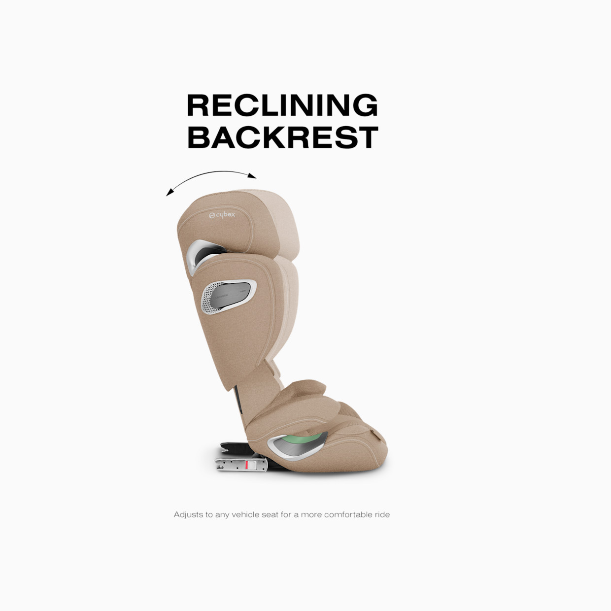 Cybex SOLUTION T High-Back Booster Seat - Cozy Beige.