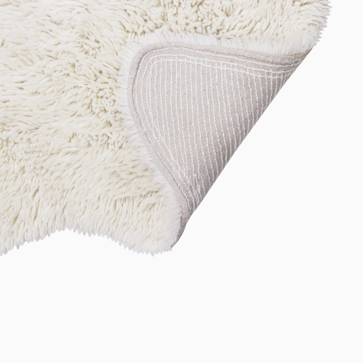 Lorena Canals Woolly Woolable Rug - Sheep White, 2' 5" X 3' 7".