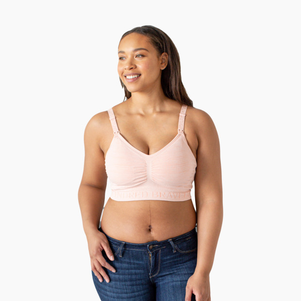Kindred Bravely Sublime Hands Free Pumping Bra - Pink Heather, Small.