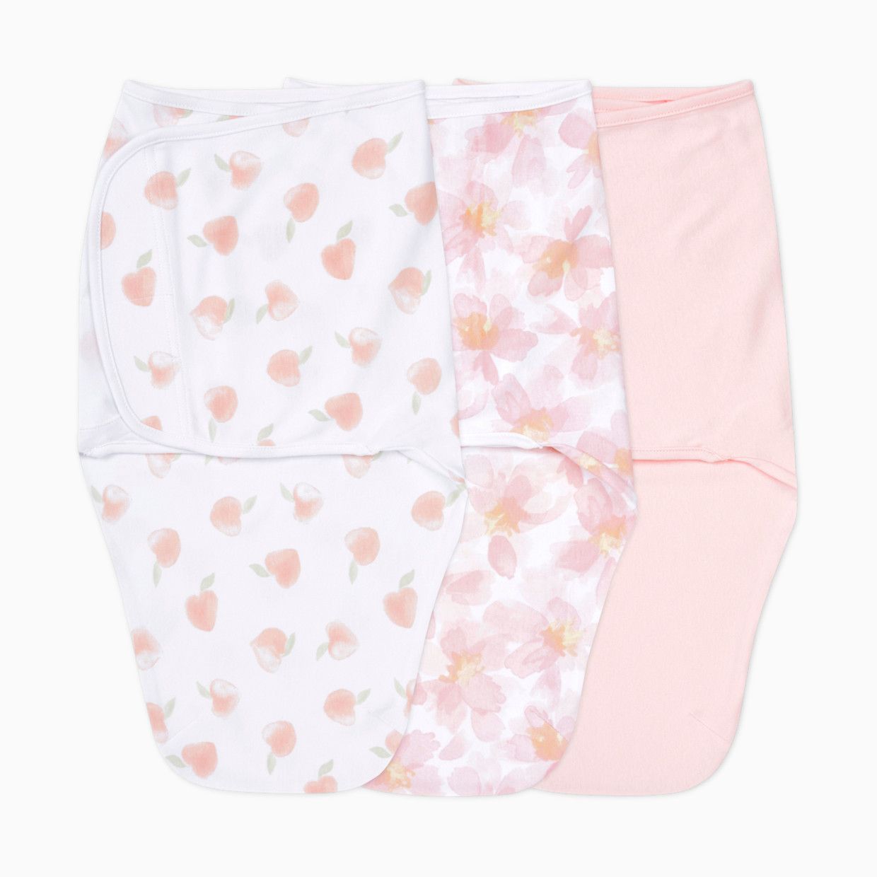 Aden + Anais Essentials Cotton Wrap Swaddles (3 Pack) - Garden Florals, 0-3 Months, 3.