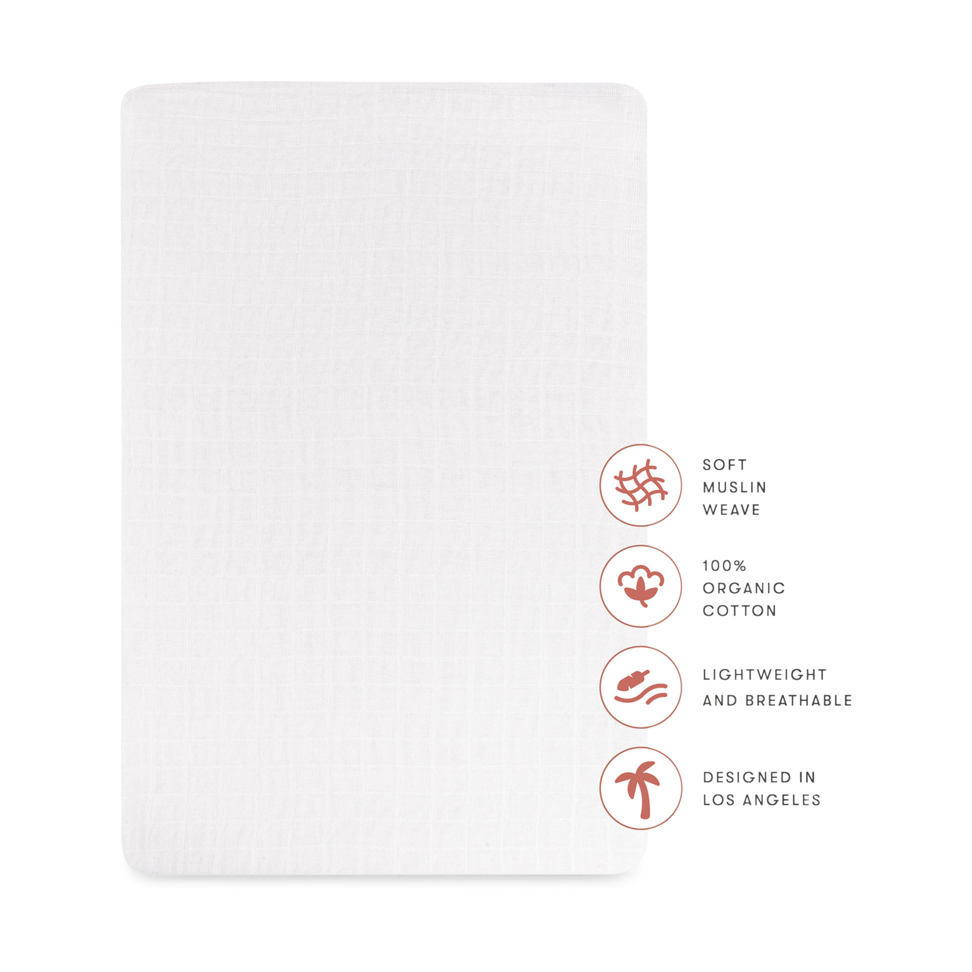 babyletto All-Stages Bassinet Sheet - White.