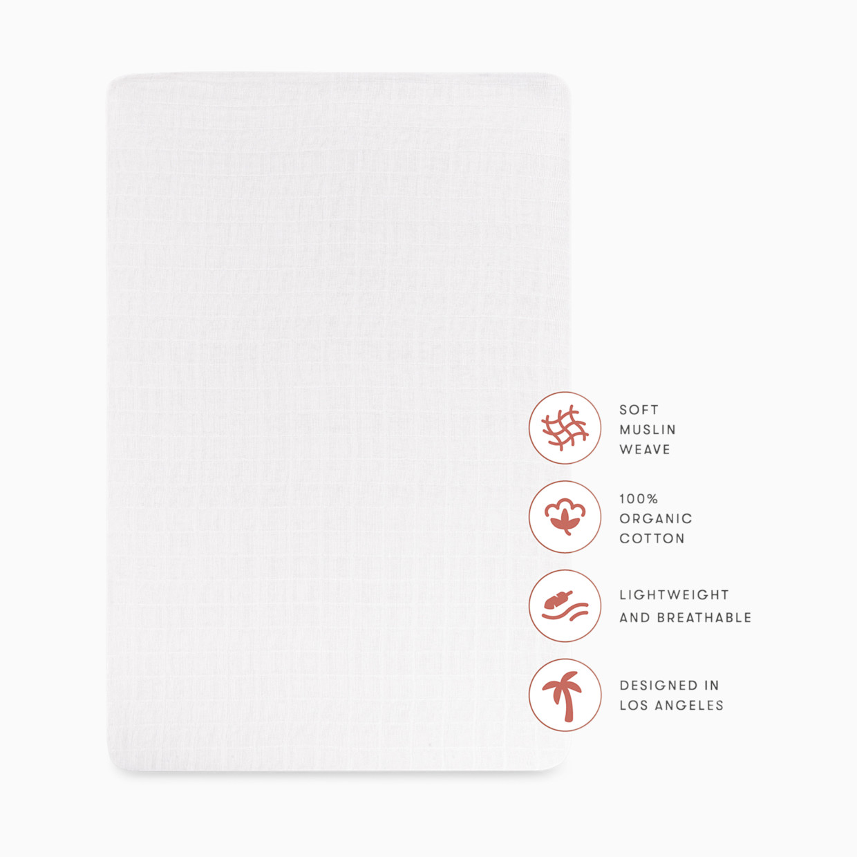 babyletto All-Stages Bassinet Sheet - White.