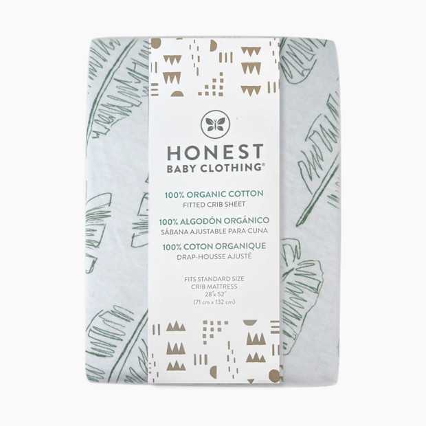 Honest Baby Clothing Organic Cotton Fitted Crib Sheet.