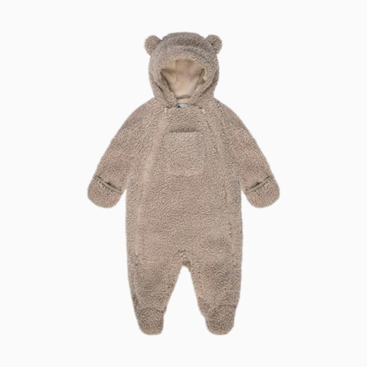 7AM Enfant Teddy Jumpsuit Bebe - Oatmeal Teddy, 6-12 M.