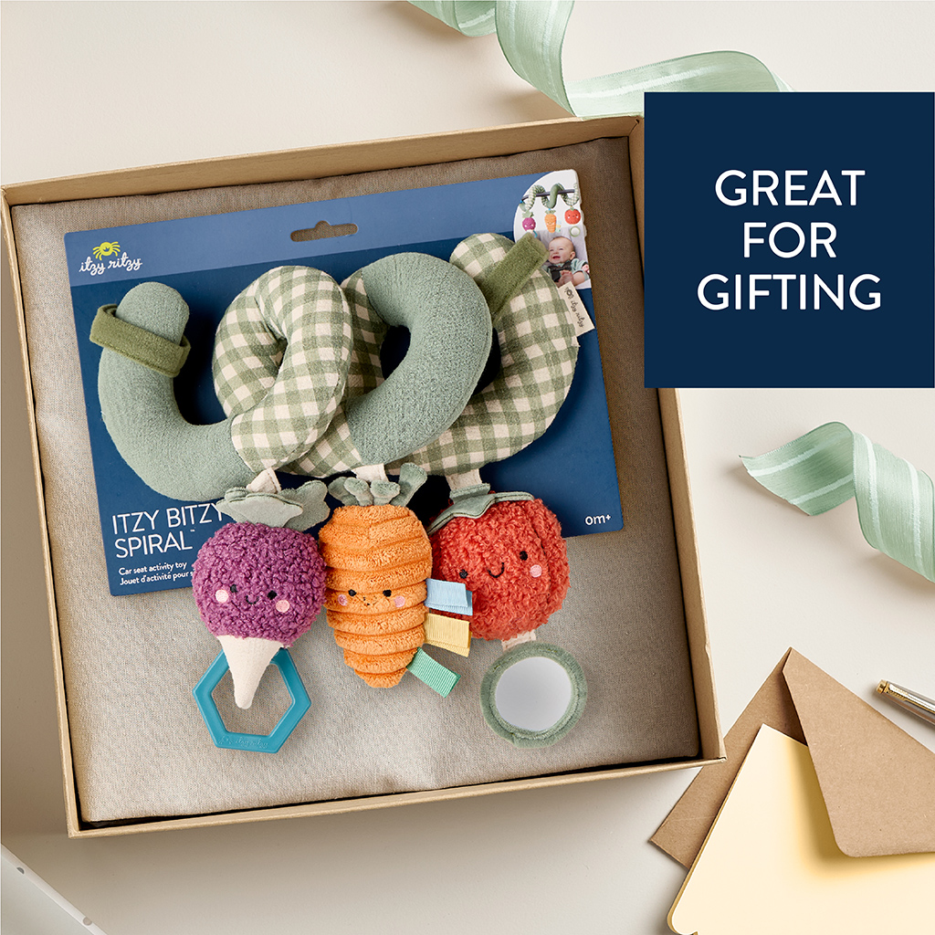 Itzy Ritzy Car Seat Activity Toy - Veggie.