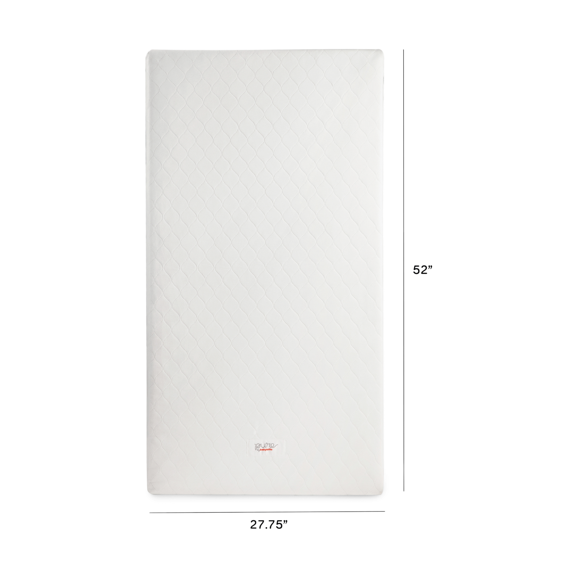 babyletto Pure Core Crib Mattress with Hybrid Waterproof Cover.