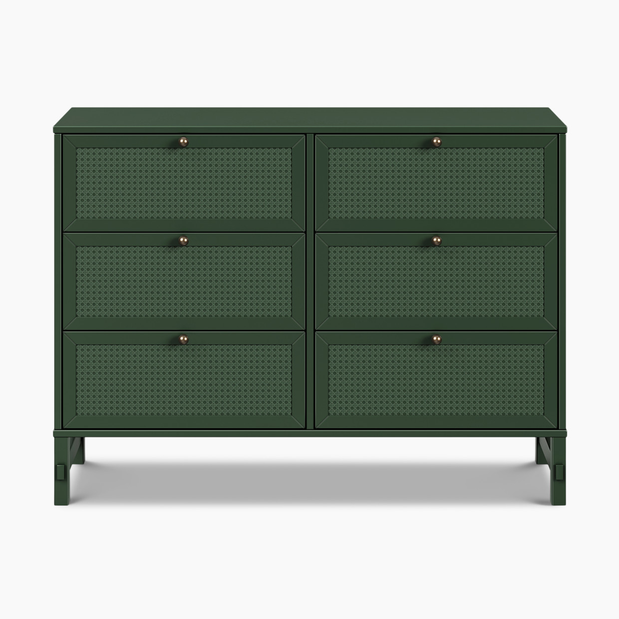 daVinci Margot 6-Drawer Dresser - Forest Green.