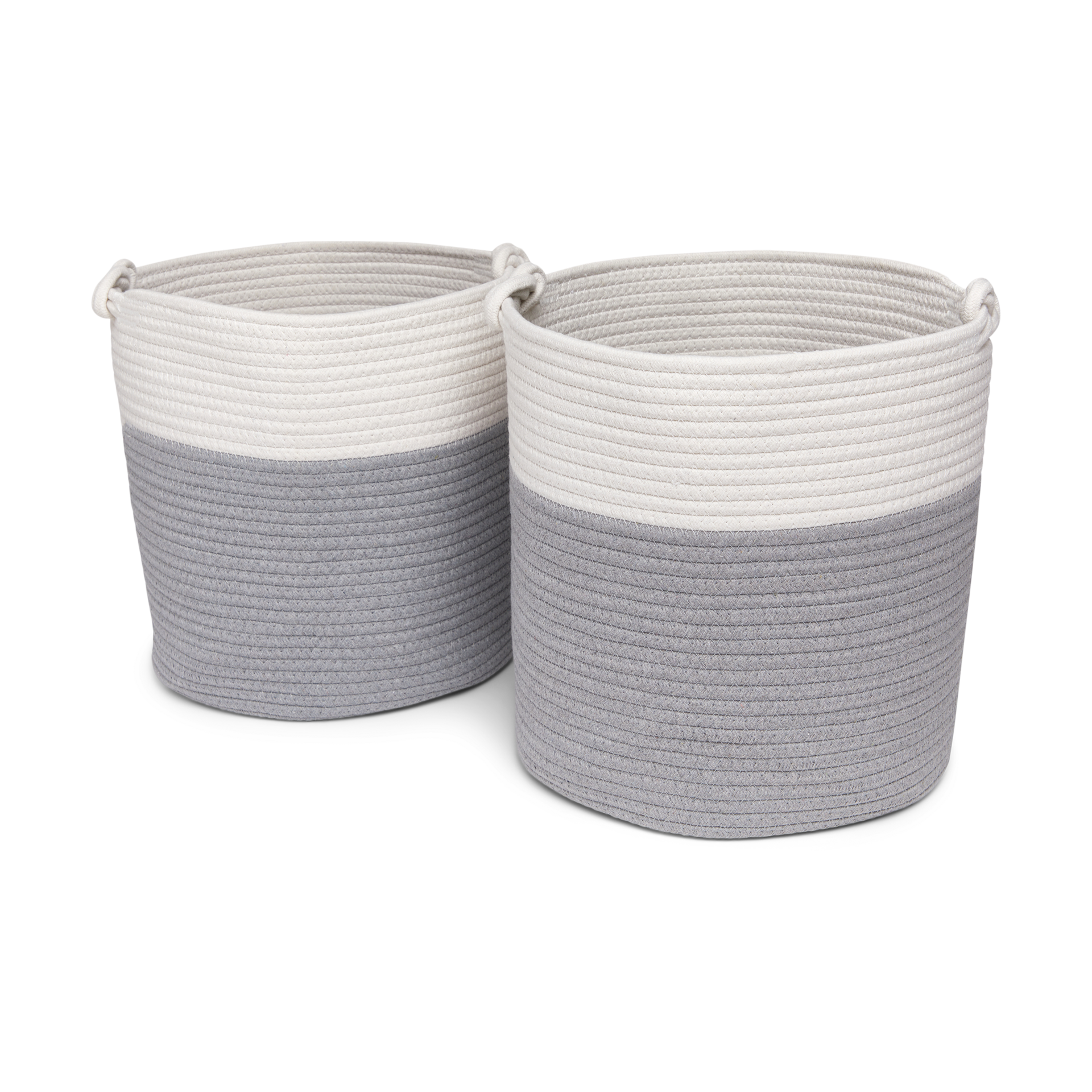 Sprucely Cubby Rope Basket (2 Pack).