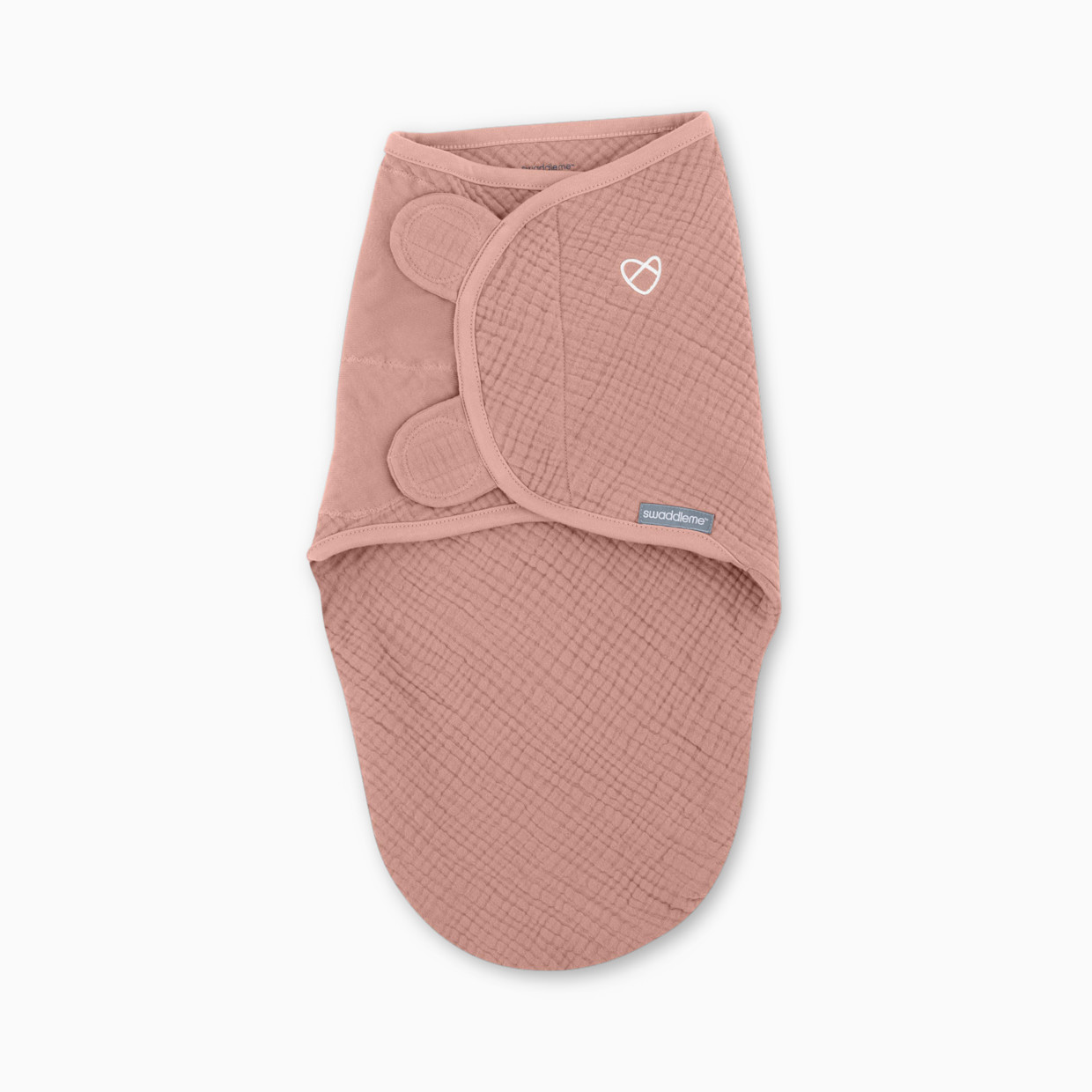 Ingenuity SwaddleMe Muslin Original Swaddle - Blush, 0-3 M.