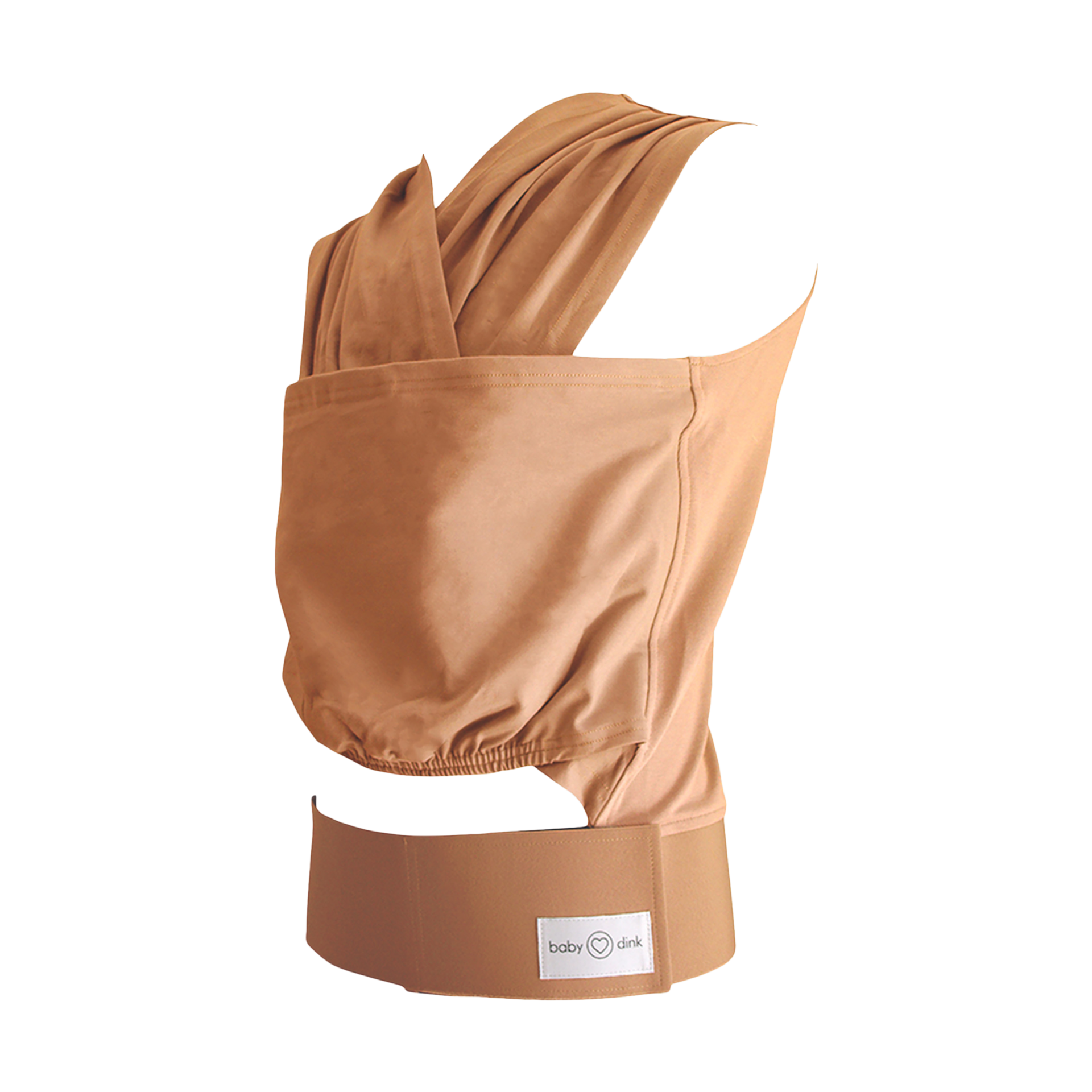 BabyDink T-Shirt Newborn Wrap Carrier - Maple, Small.