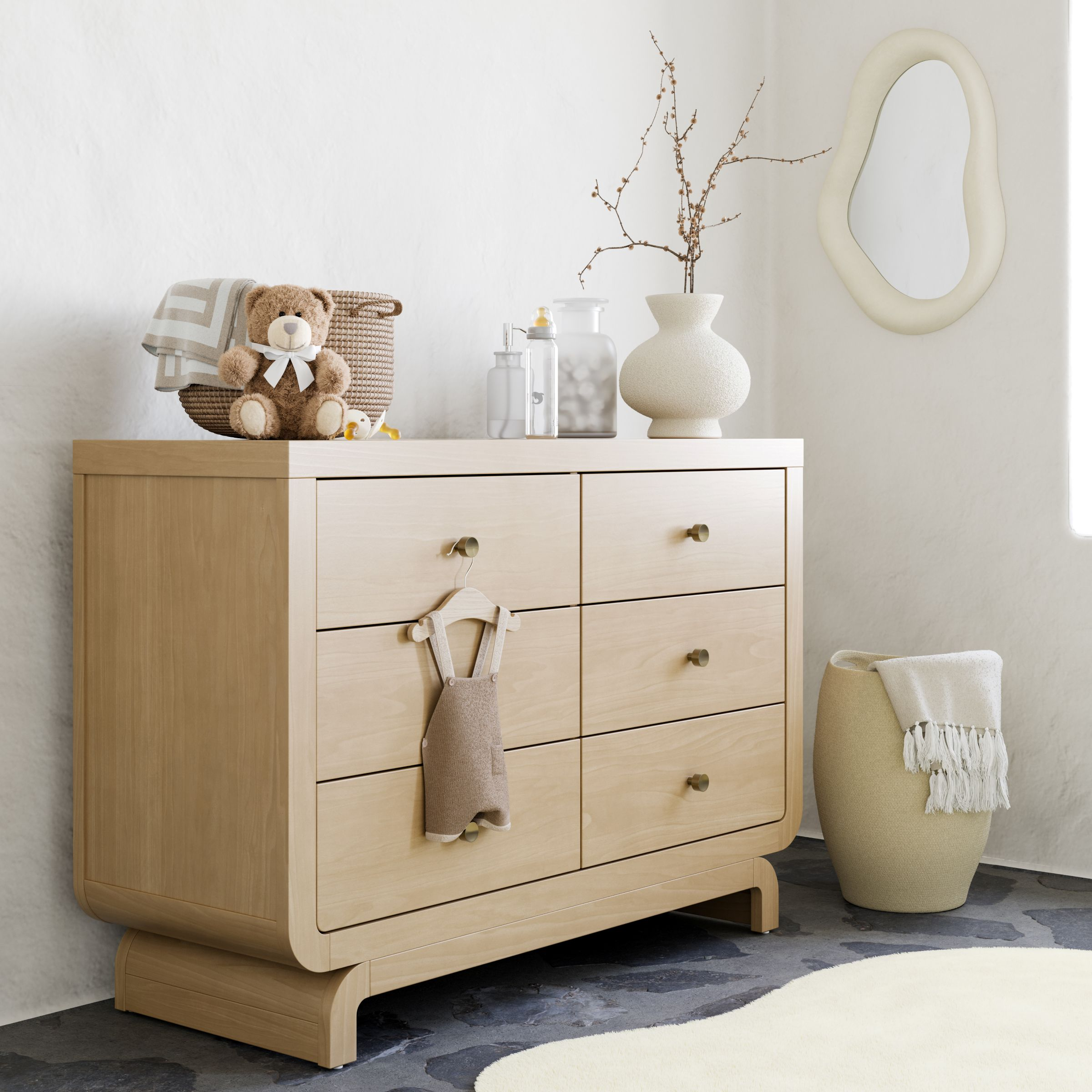 Storkcraft Santorini 6 Drawer Dresser - Driftwood.