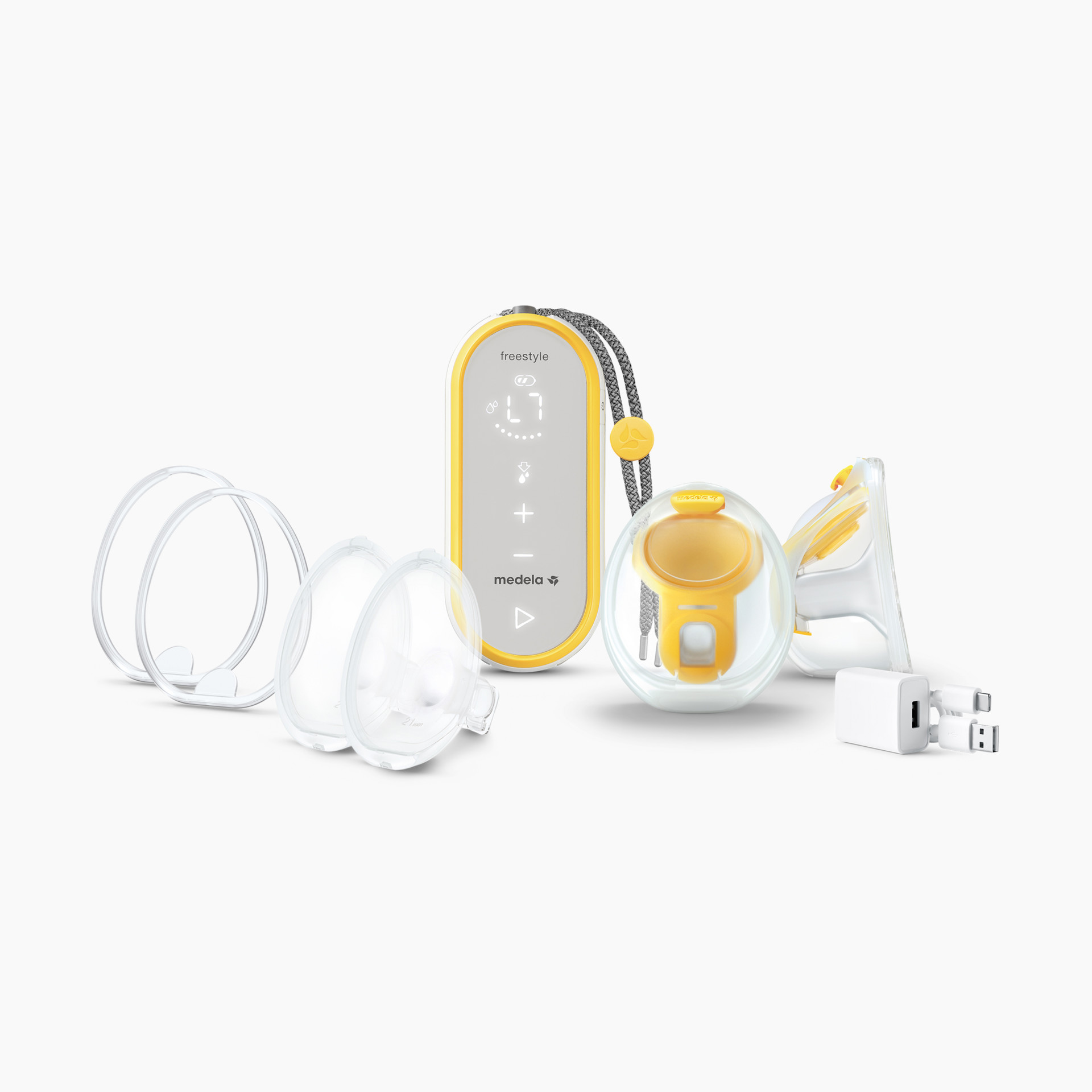  Medela Freestyle Hands-Free Breast Pump  Wearable, Portable  and Discreet Double Electric Breast Pump with App Connectivity : Baby