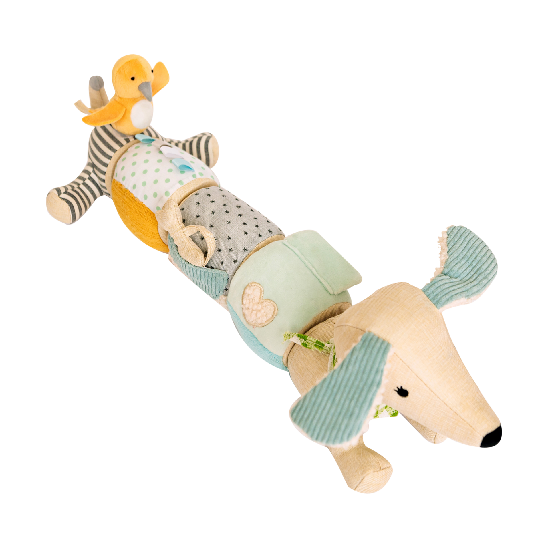 Wonder & Wise Pull Apart Pup Soft Toy.
