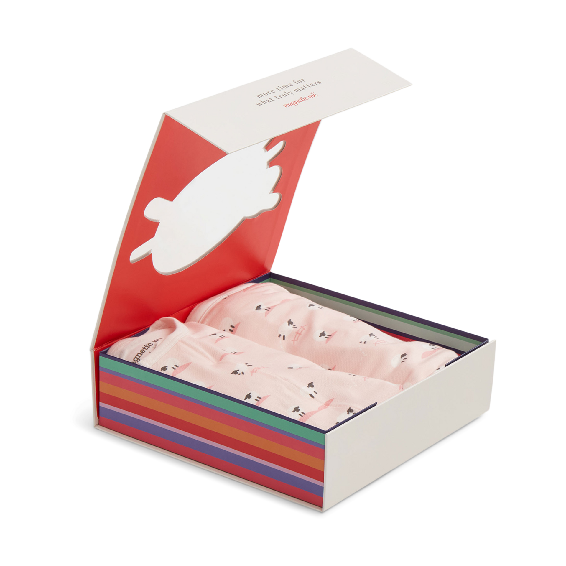 Magnetic Me Modal Magnetic 3 Piece Gift Set - Ba Ba Baby Pink, Newborn.