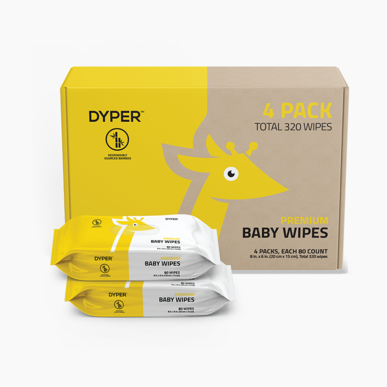 DYPER Bamboo Viscose Baby Wipes - 240.