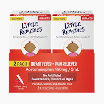 Little Remedies Infant Fever & Pain Reliever, Natural Berry Flavor, 2 Fl Oz (Pack of 2)