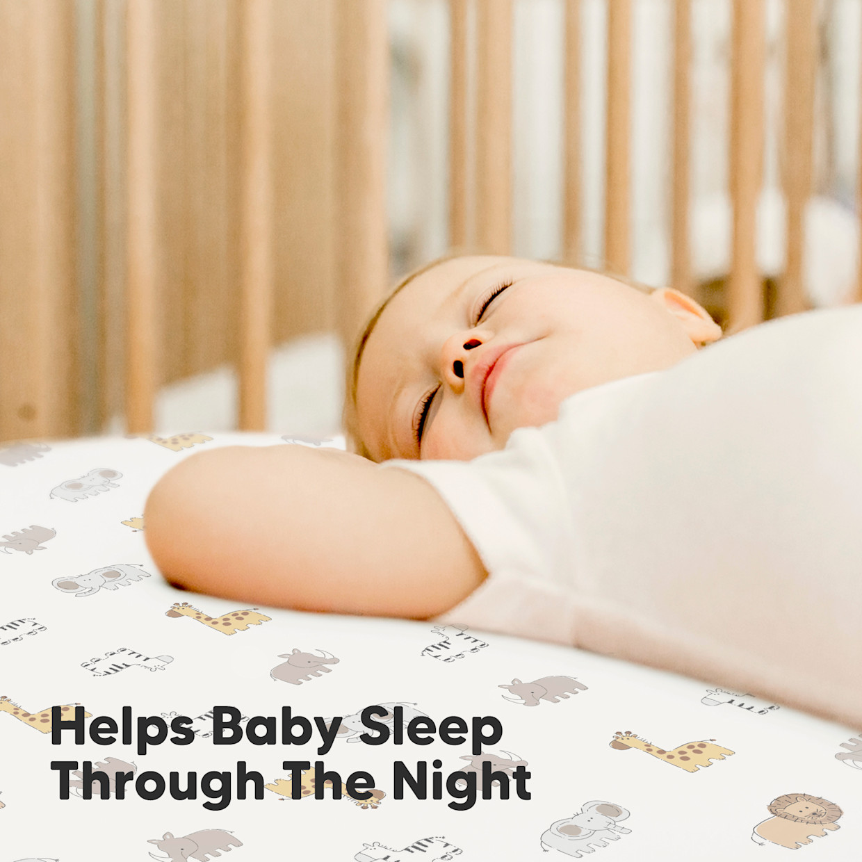 KeaBabies 2-Pack Isla (Protect+) Waterproof Crib Sheets - Kea Safari.