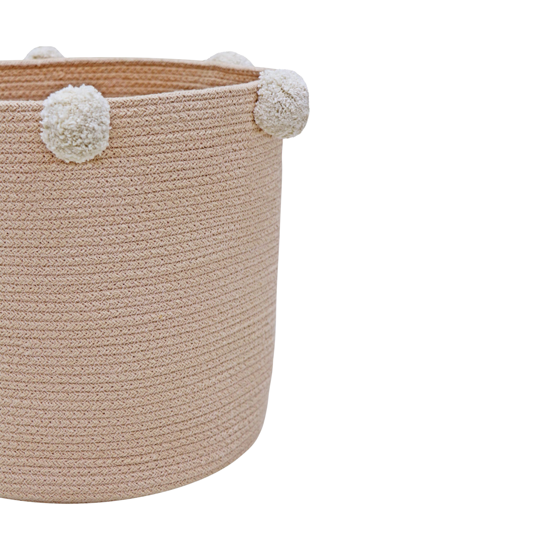 Lorena Canals Cotton Bubbly Basket - Rose.
