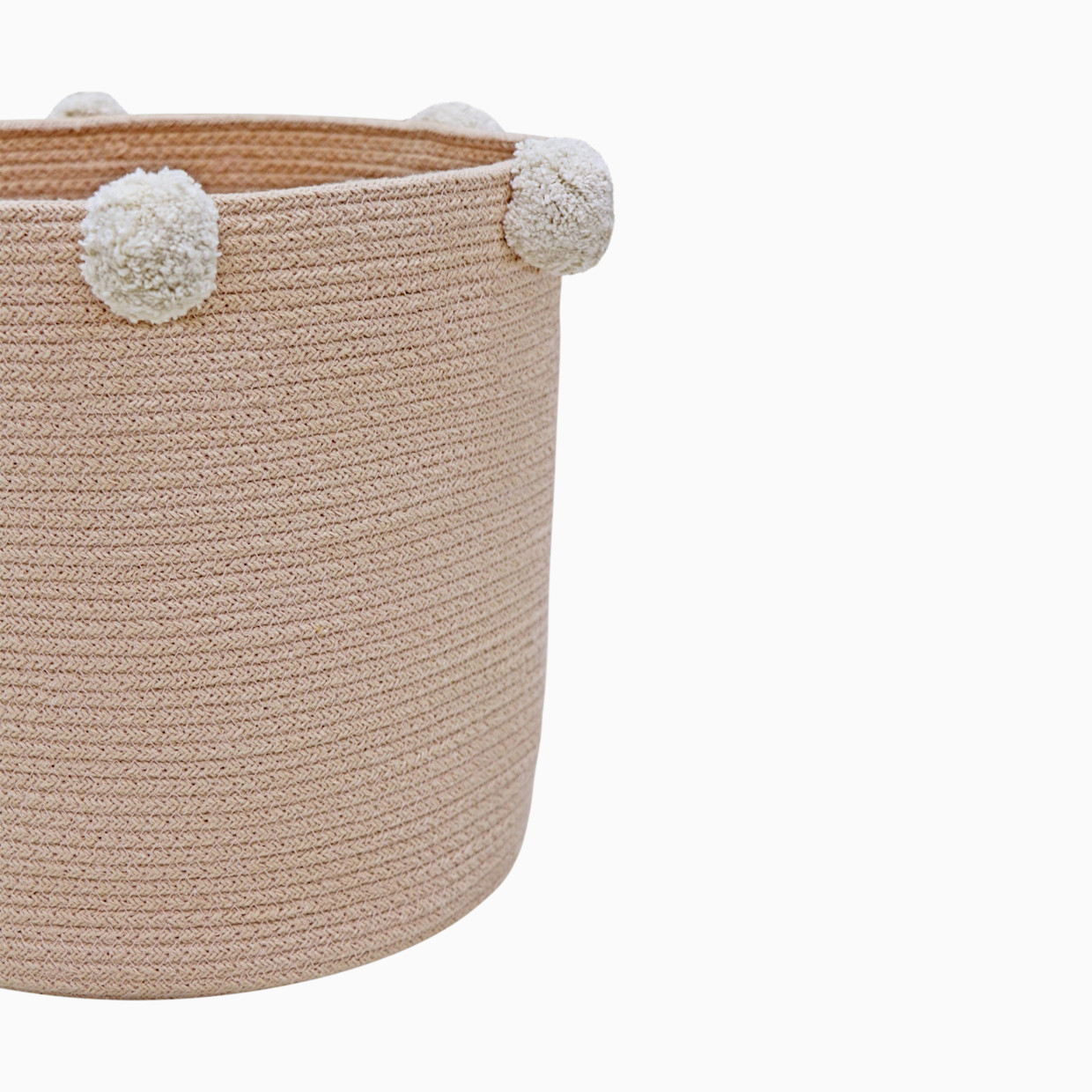Lorena Canals Cotton Bubbly Basket - Rose.