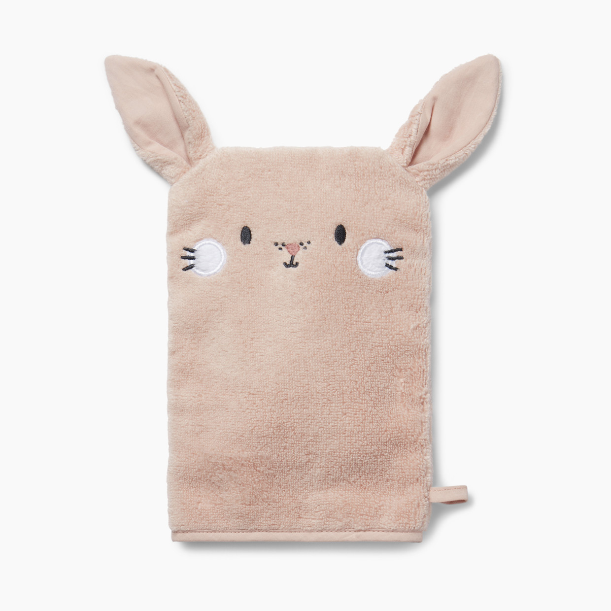 MORI Bunny Towel Mitt - Blush, One Size | Babylist Shop