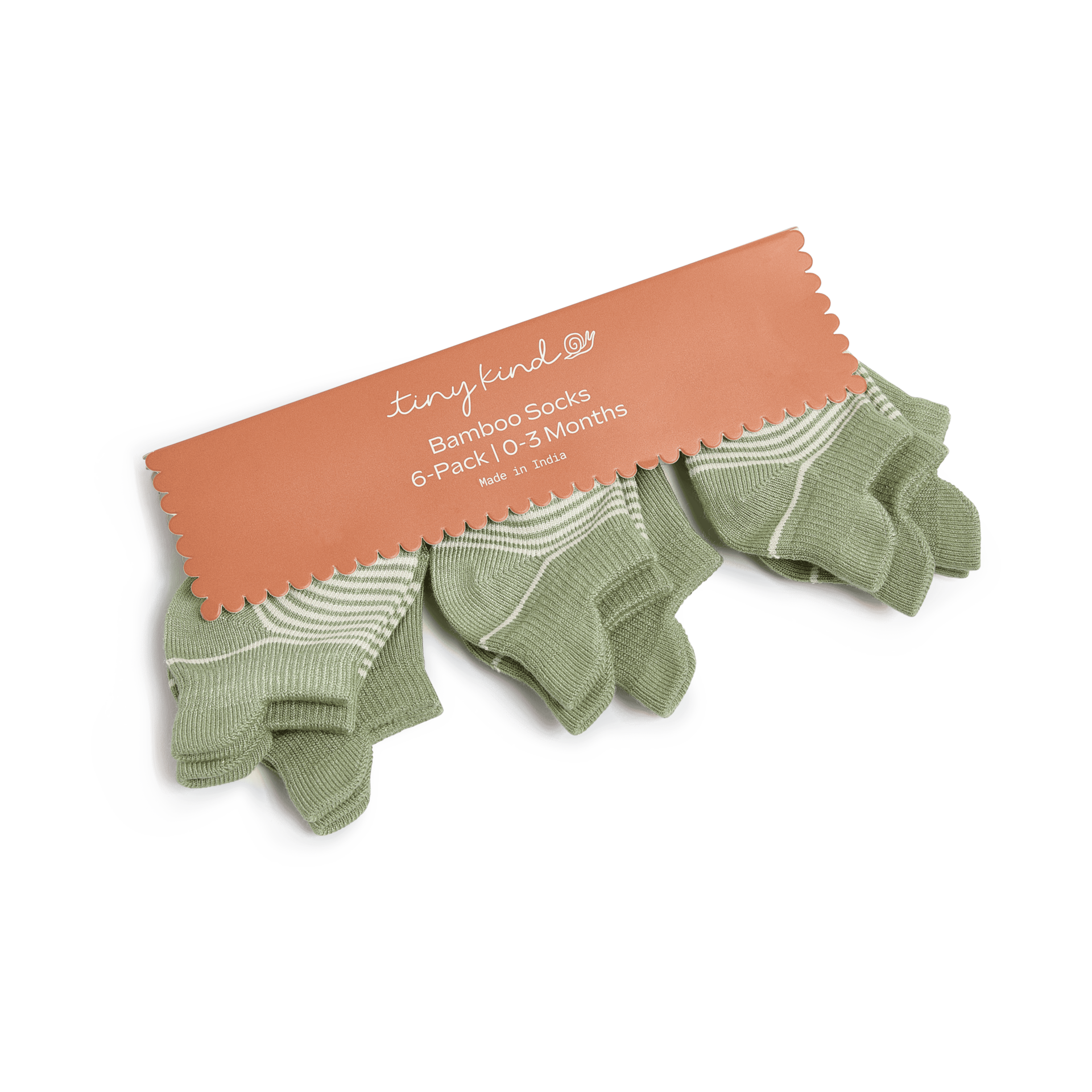 Tiny Kind Bamboo 6-Pack Socks.
