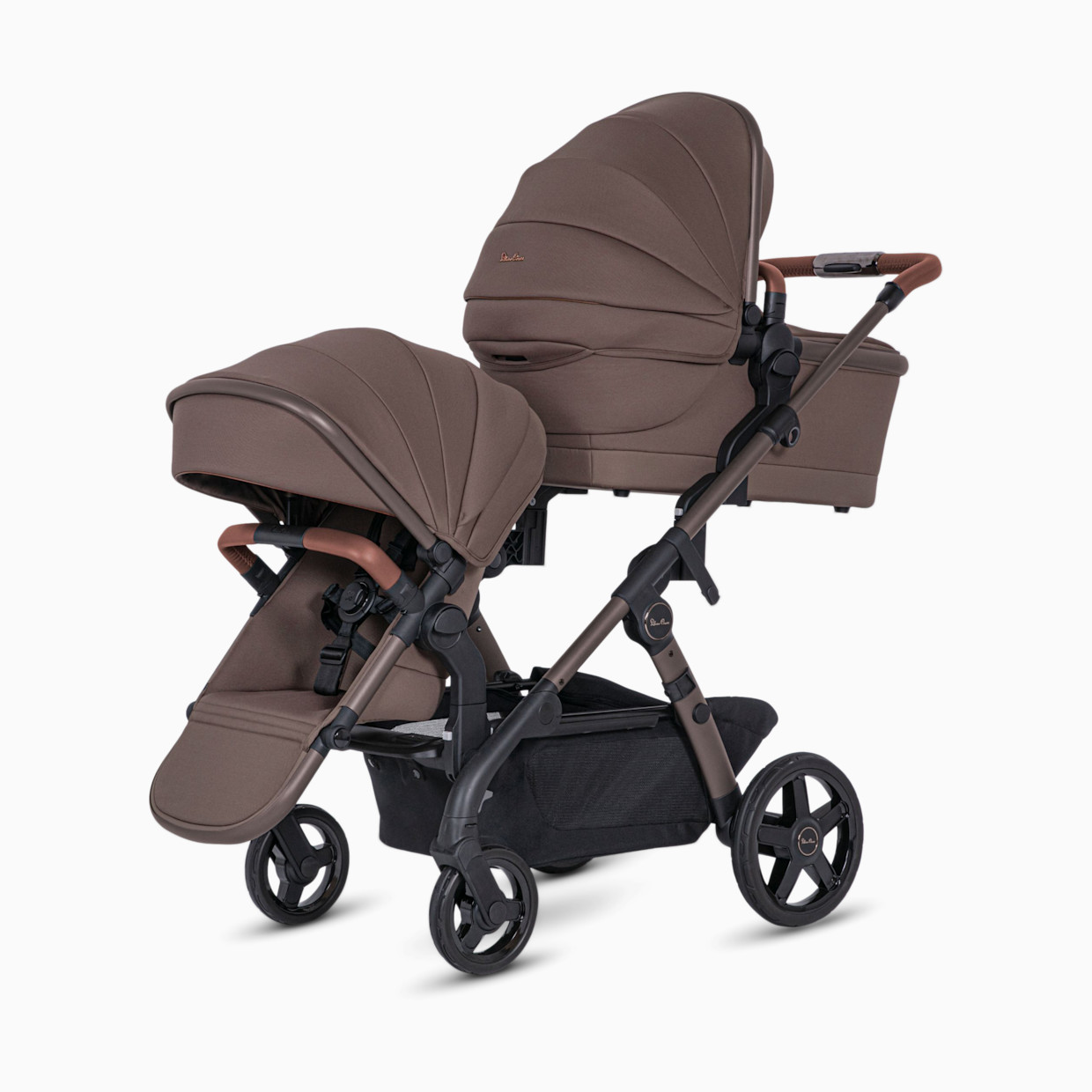 Silver Cross Wave 3 Single to Double Stroller - Caramel.