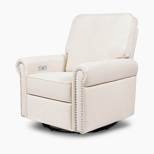 Namesake Linden Electronic Recliner and Swivel Glider - Performance Cream Eco Weave.