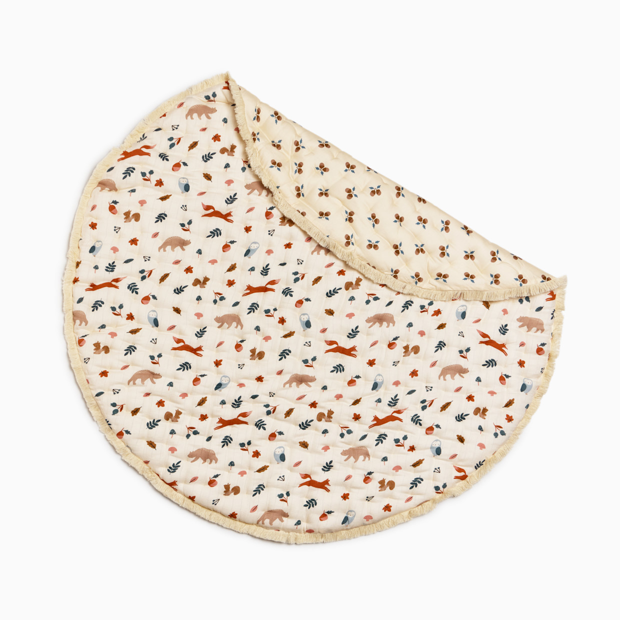Tiny Kind Baby Quilted Play Mat - Woodland Story.