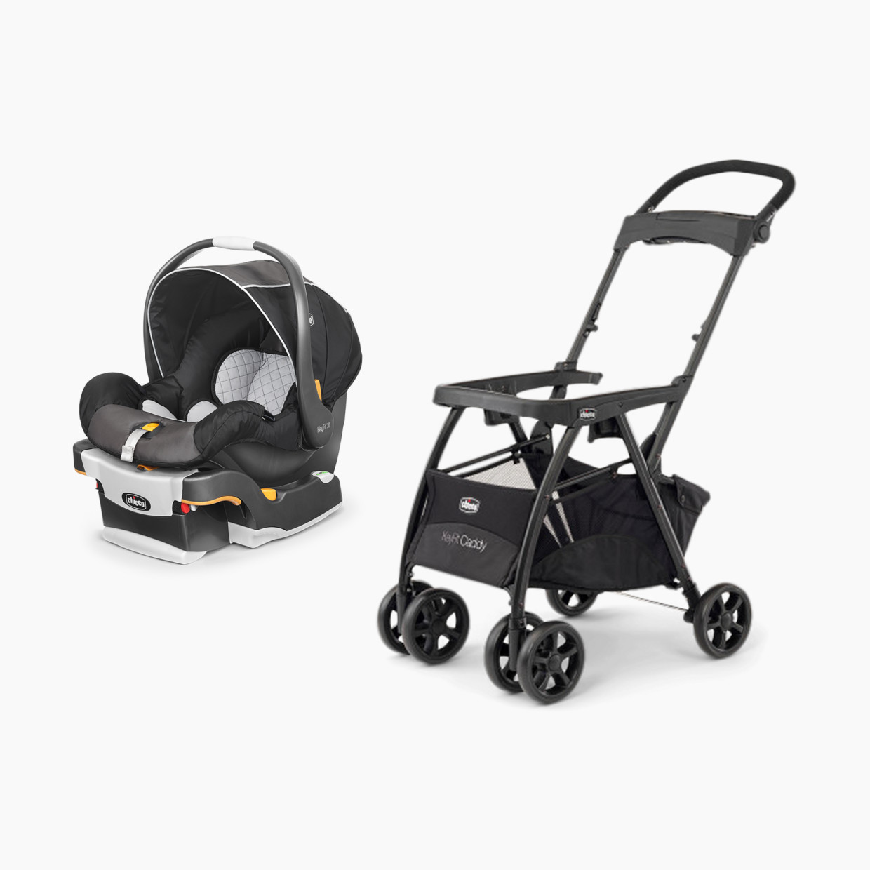 Chicco Chicco KeyFit 30 Infant Car Seat & KeyFit Caddy Frame Stroller - Iron.
