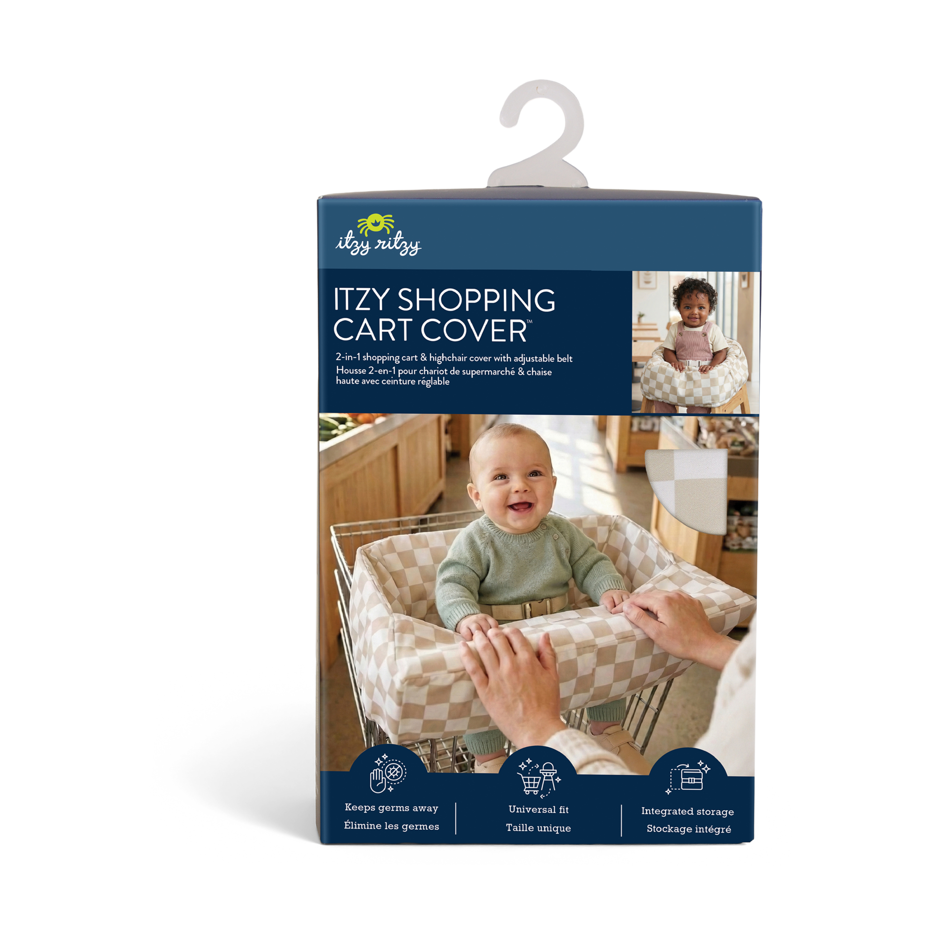 Itzy Ritzy Itzy Shopping Cart Cover - Beige.