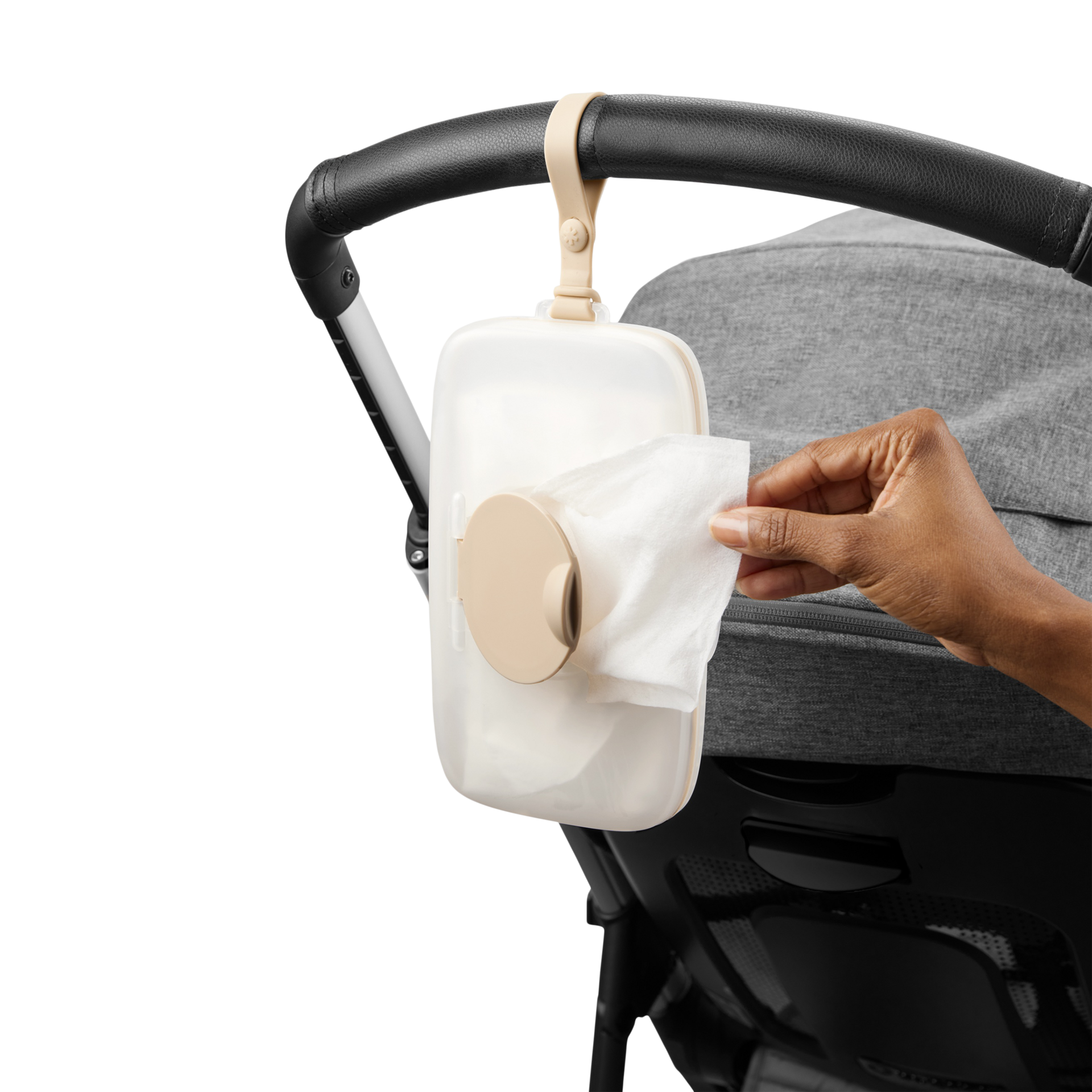Skip Hop Grab & Go Snug Seal Wipes Case - Oat.