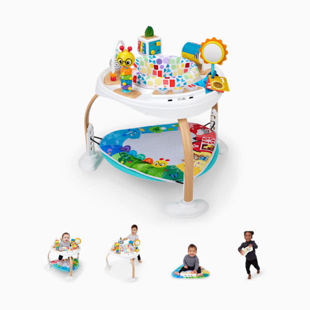 Baby Einstein 4-in-1 Discover More Baby Activity Jumper & Table, Montessori-inspired.